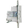 Розетка IEK SKANDY SK-R04W с заземлением с защитными шторками 16А арктический белый SK-R14-16-K01